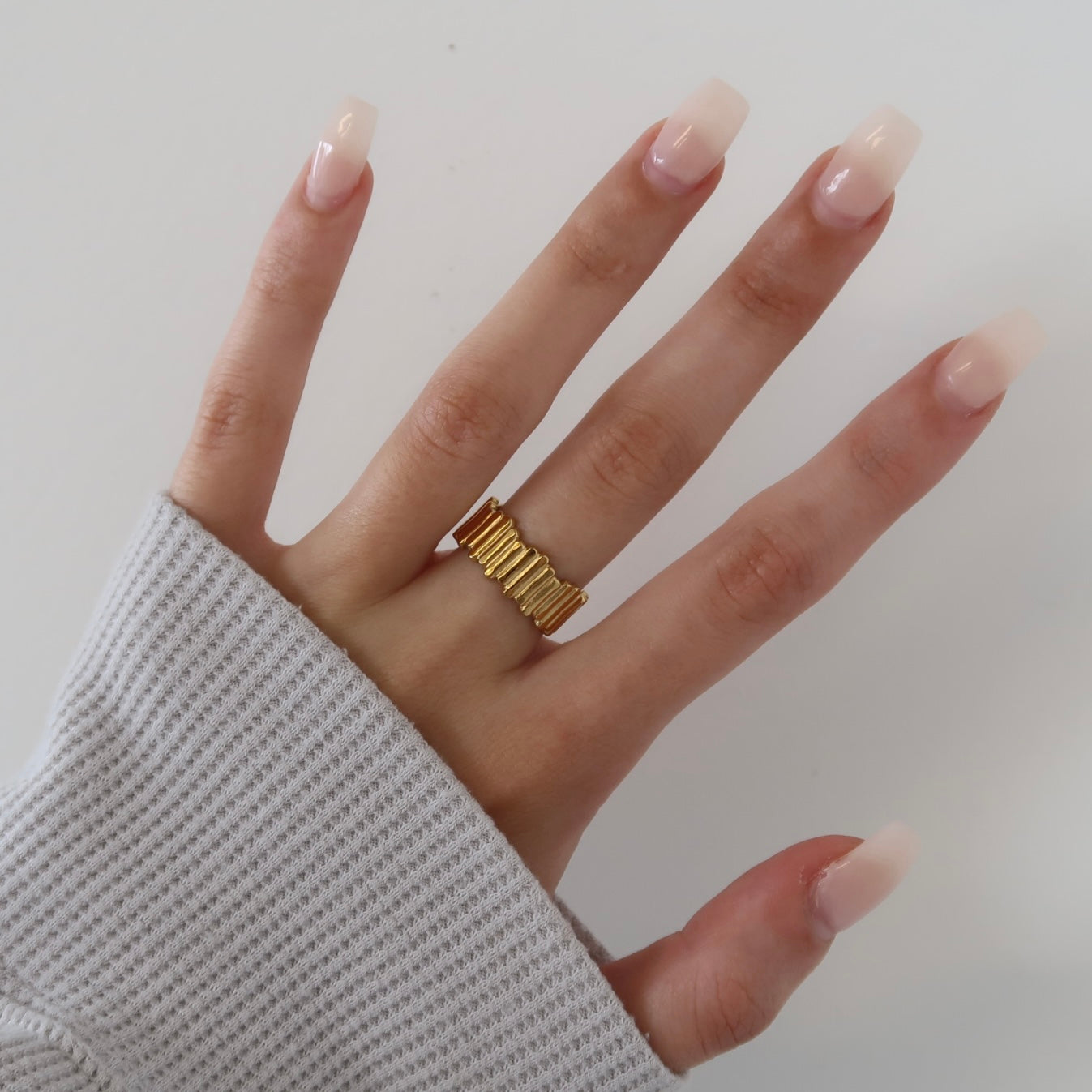 Gold In + Out Ring