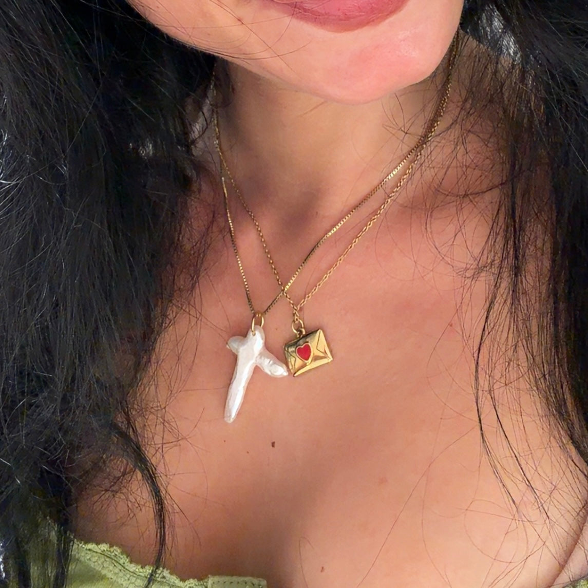 Gold Love Letter Necklace