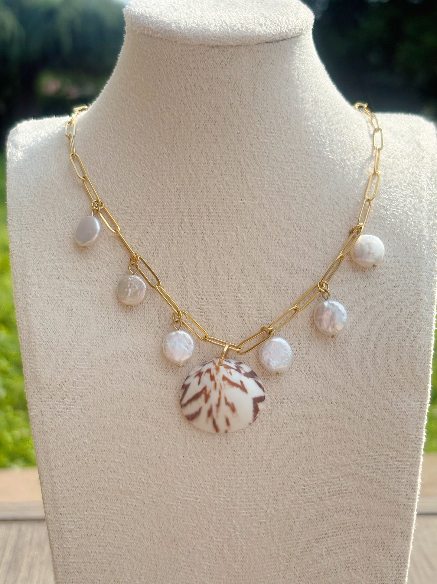 Tiger Lily Charm Necklace