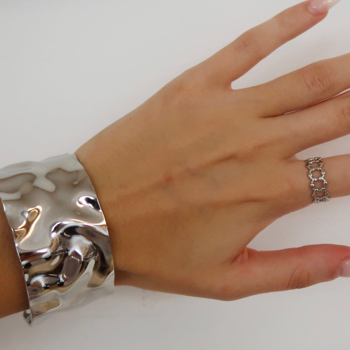 Silver Dubai Dangle Bracelet