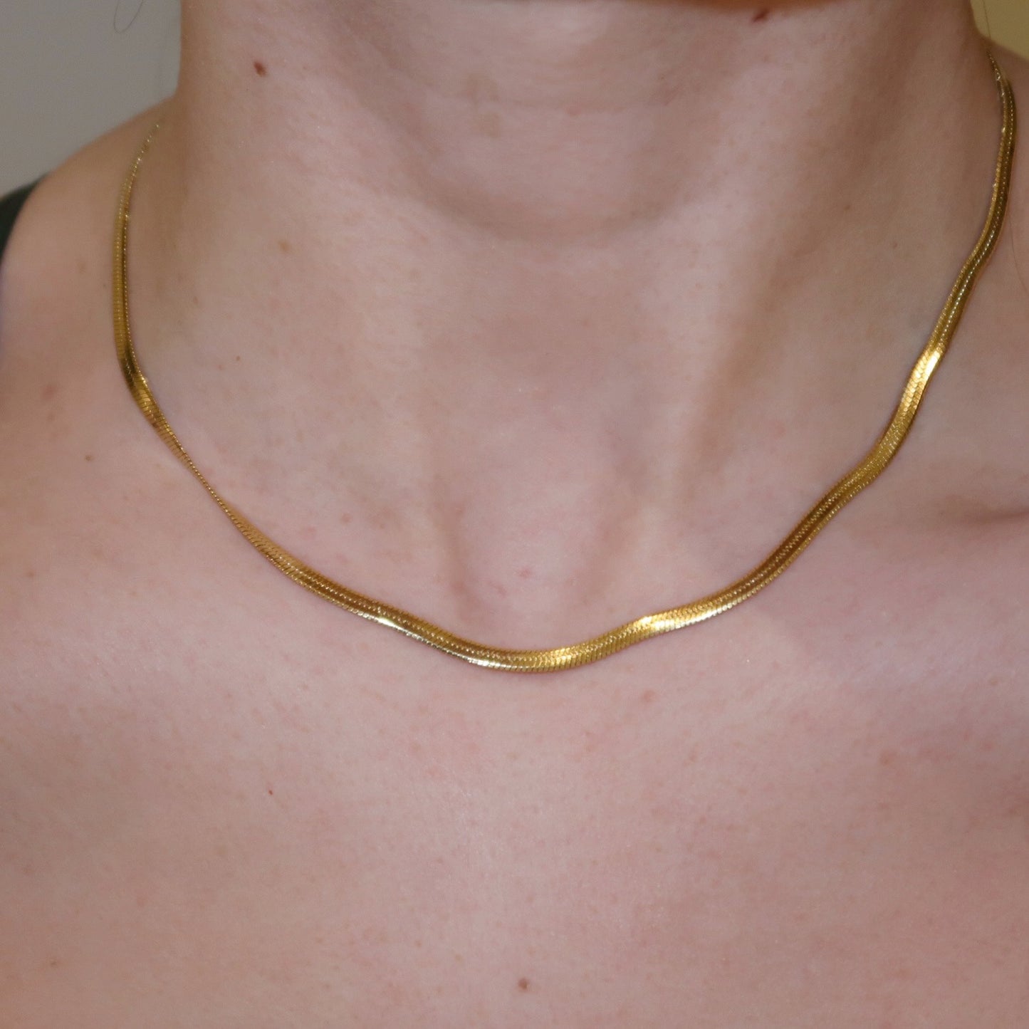 Gold Snake Chain Necklace