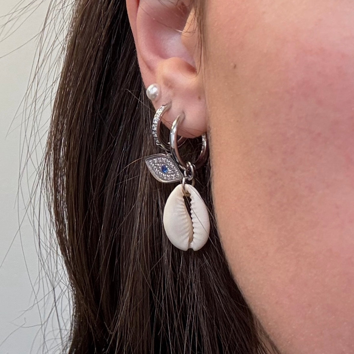 Silver Shell Earrings