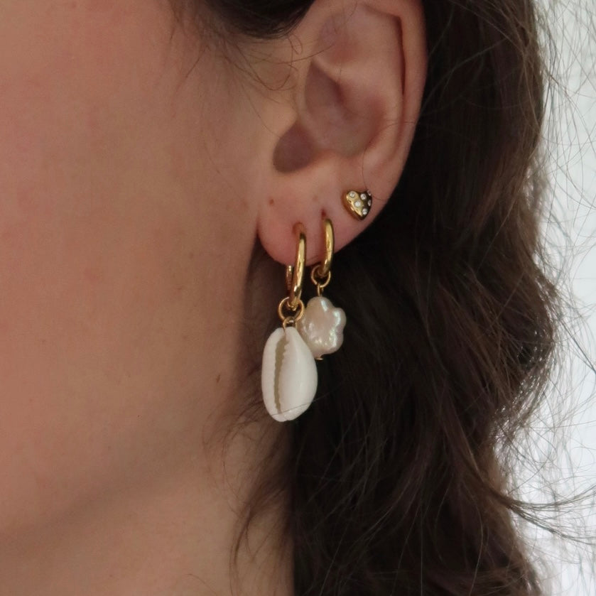 Gold Shell Earrings