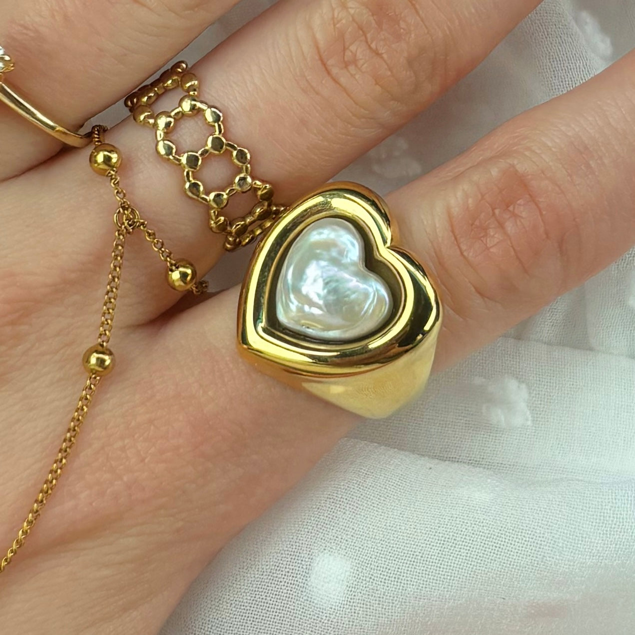 Gold Ocean Dive Ring