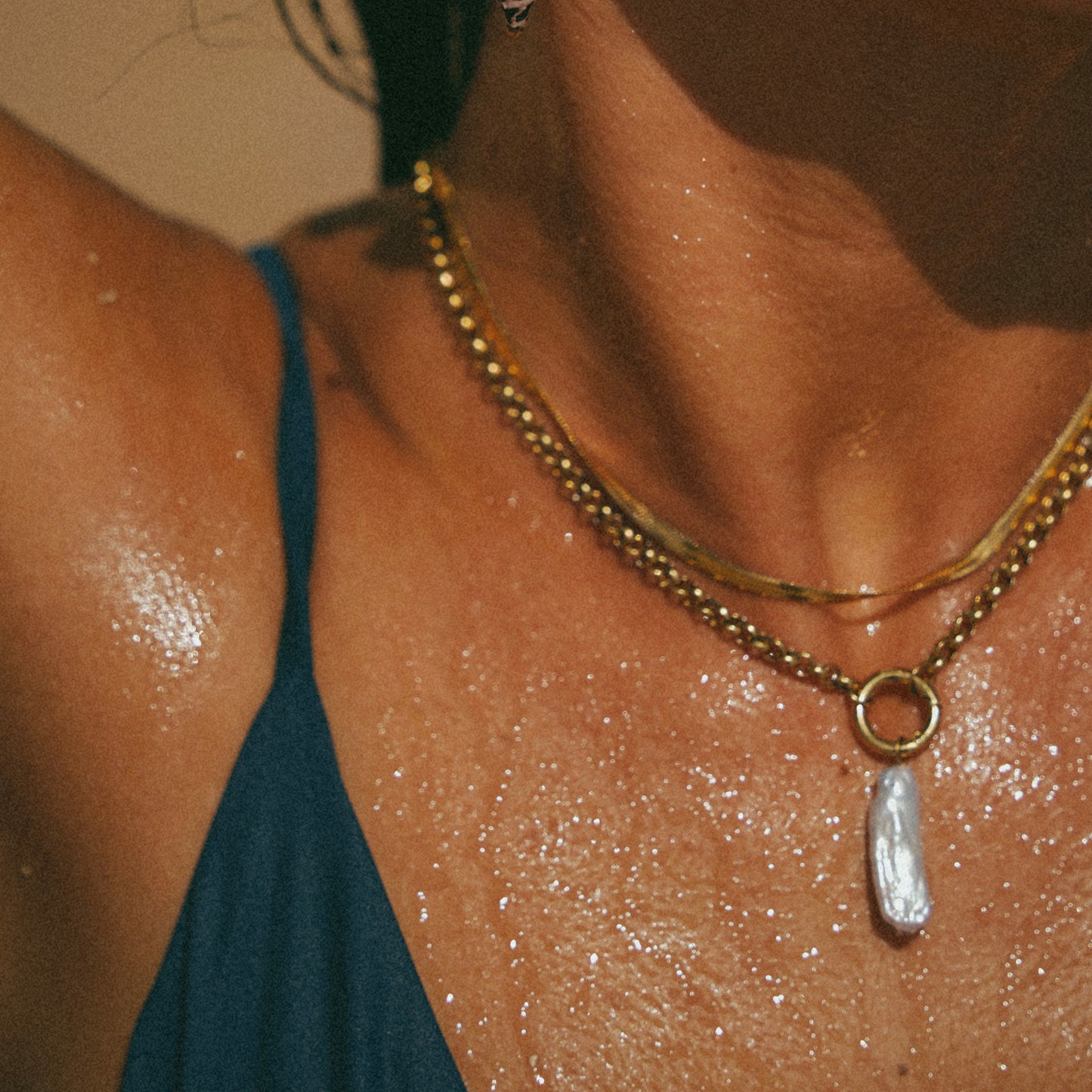 Gold Snake Chain Necklace