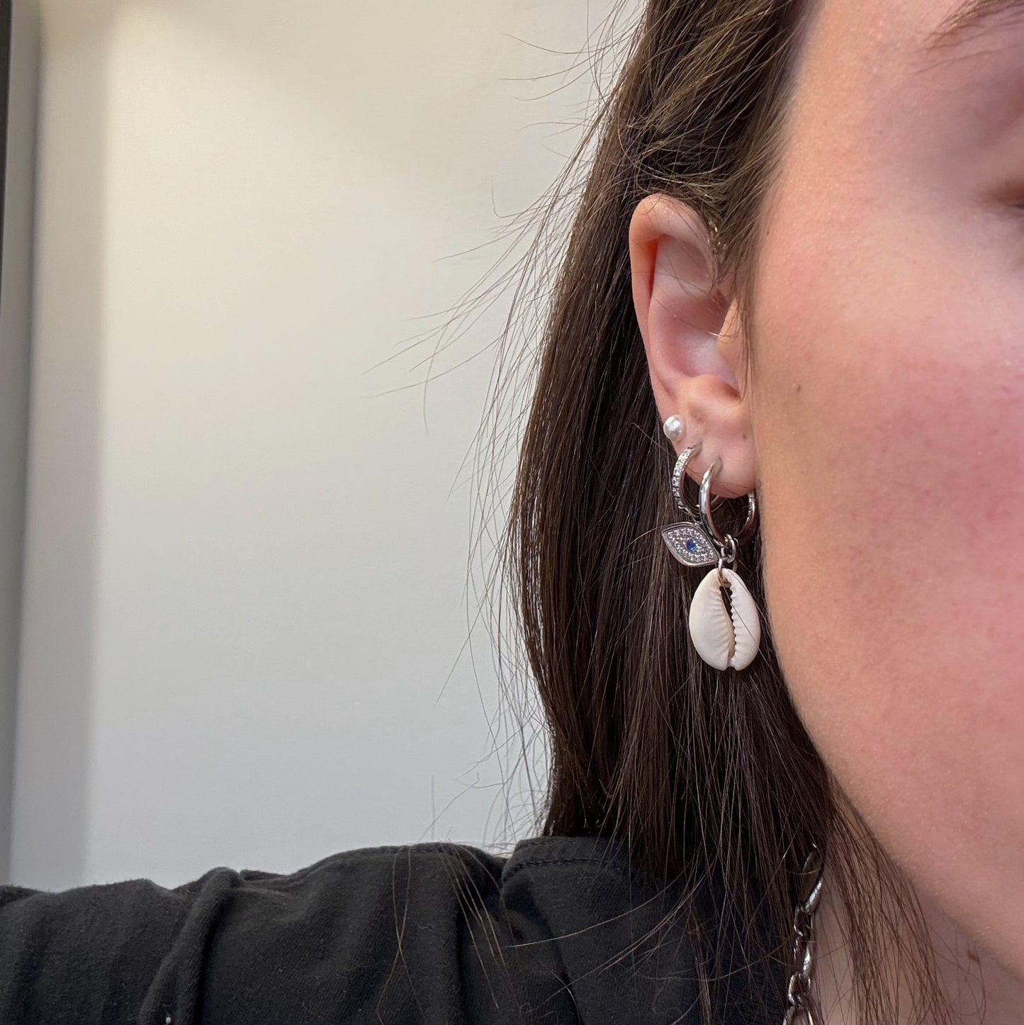 Silver Shell Earrings