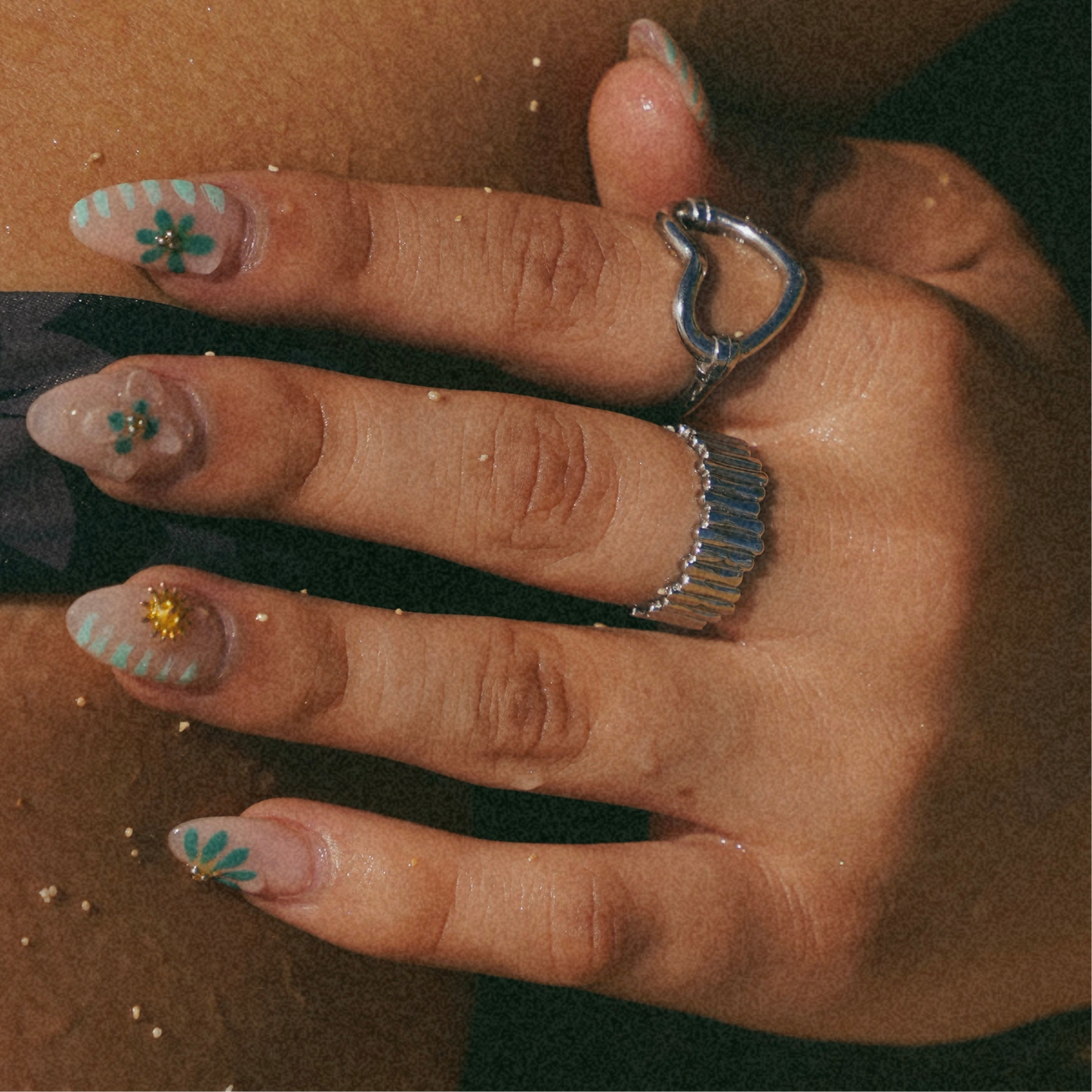Silver In + Out Ring