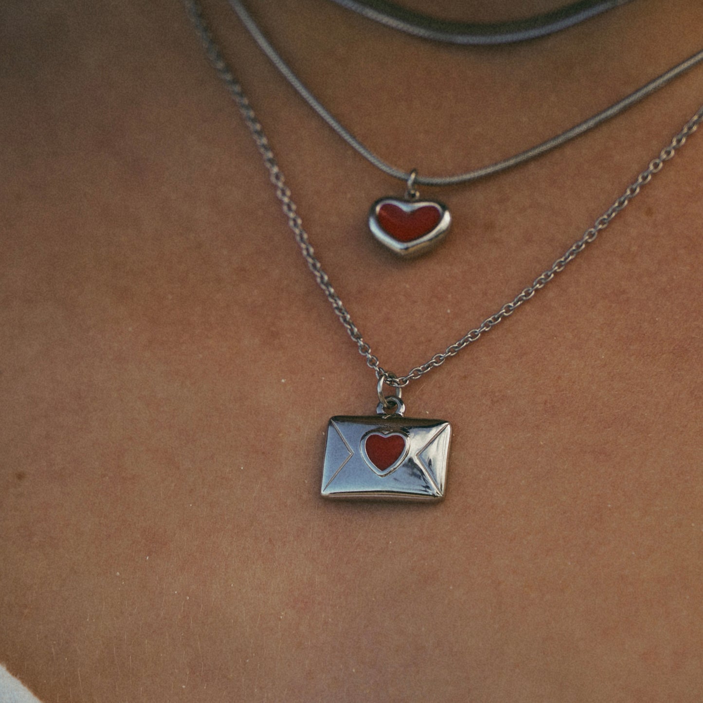 Silver Love Letter Necklace