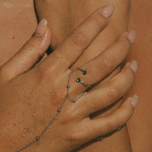 Silver Ivy Ring