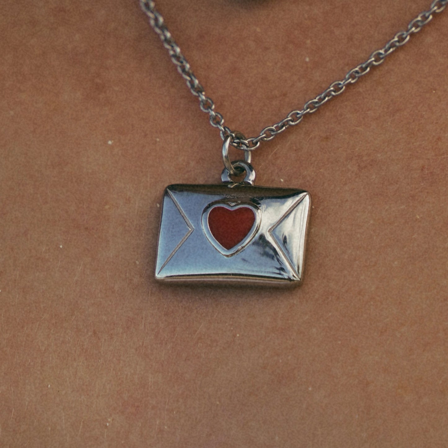 Silver Love Letter Necklace