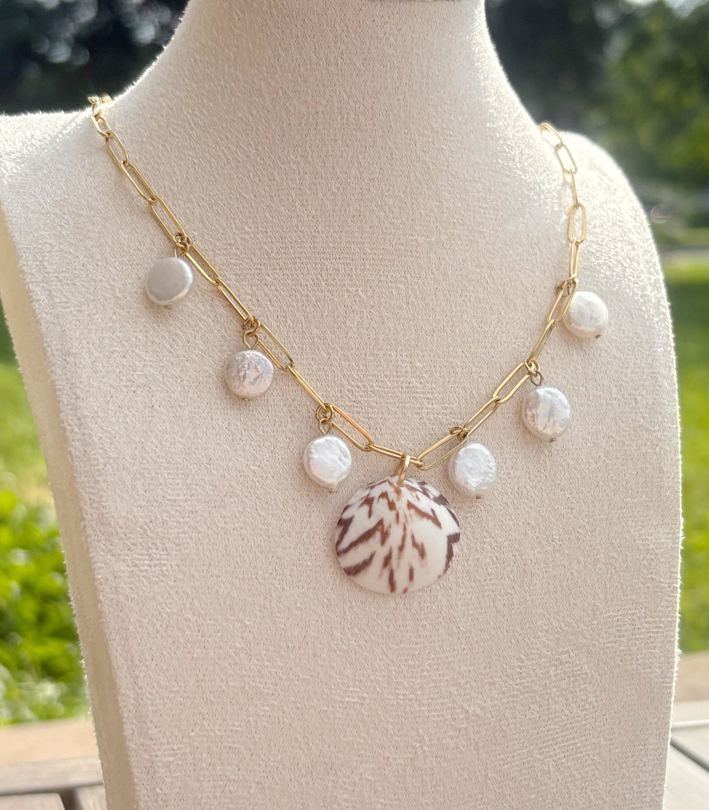 Tiger Lily Charm Necklace