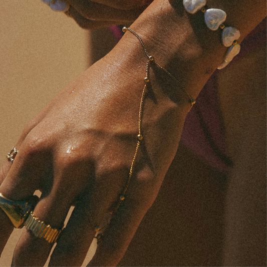 Gold Dainty Hand Chain