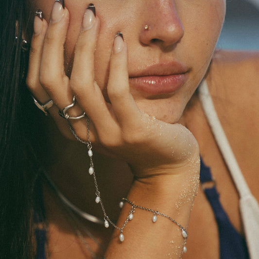 Silver Plain Jane Handchain