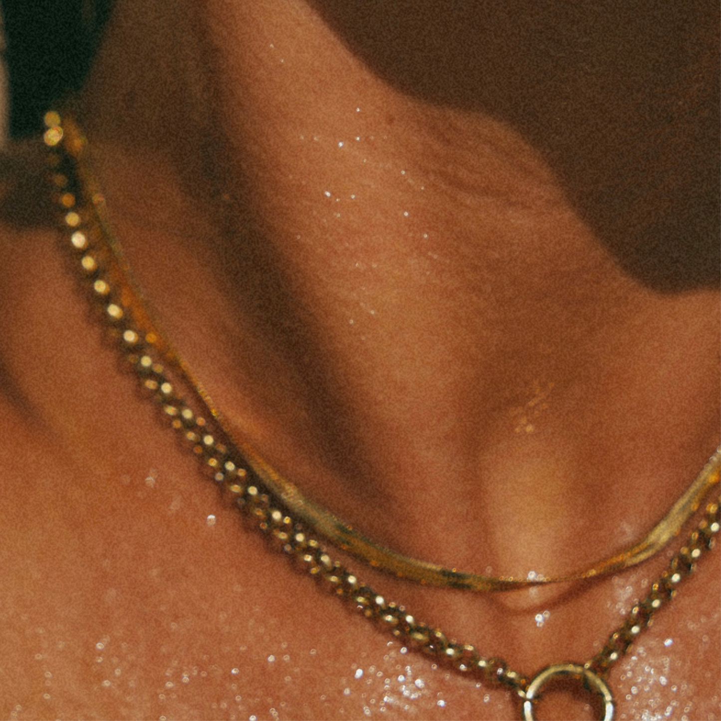 Gold Snake Chain Necklace