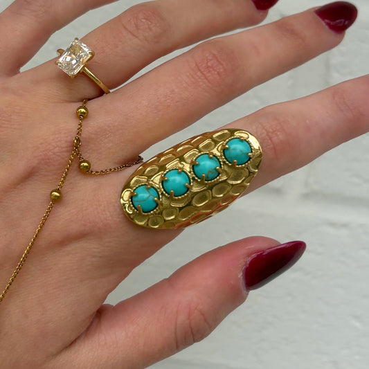 Turquoise Cuff Ring