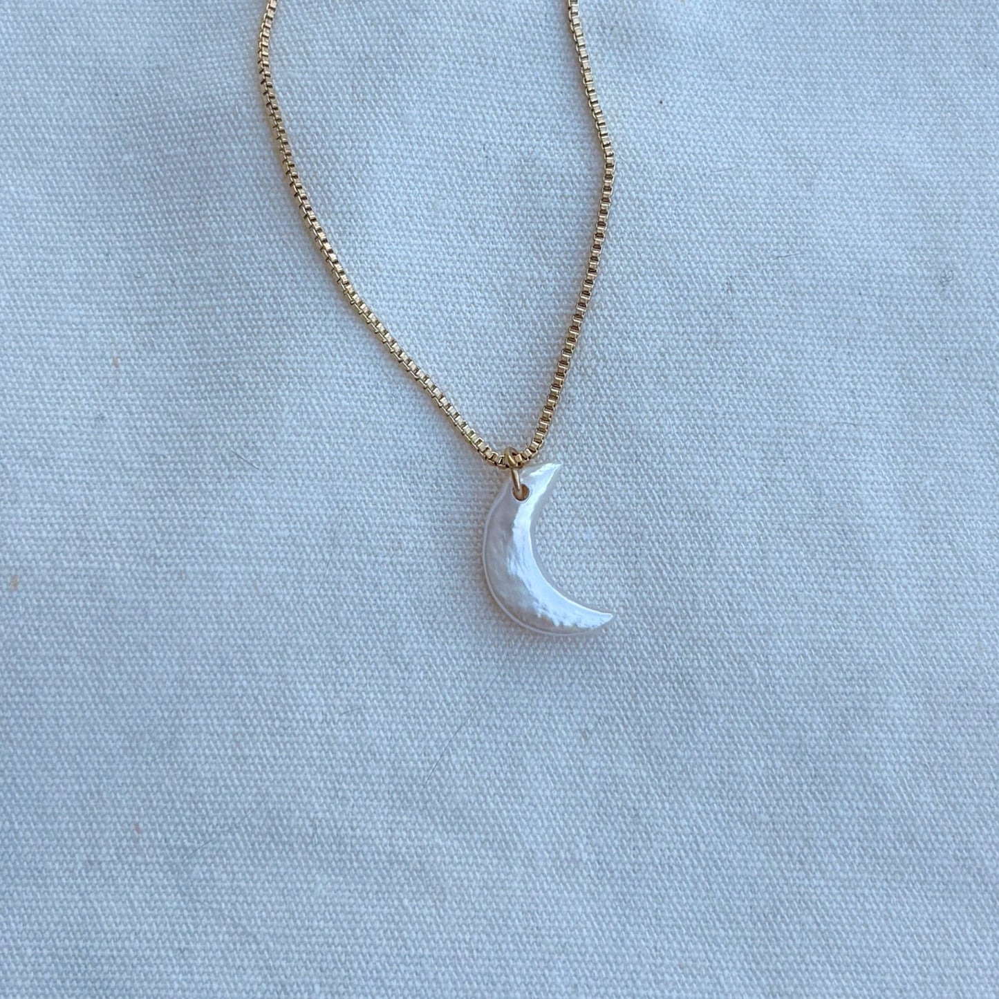 Gold Crescent Moon Necklace
