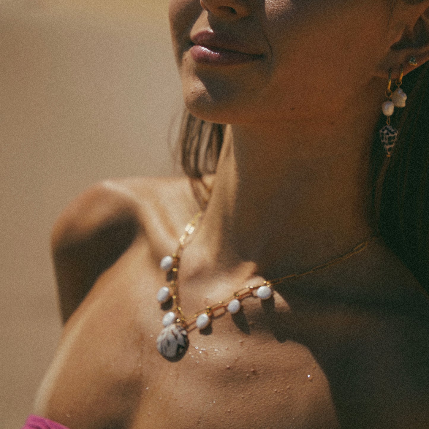Tiger Lily Charm Necklace