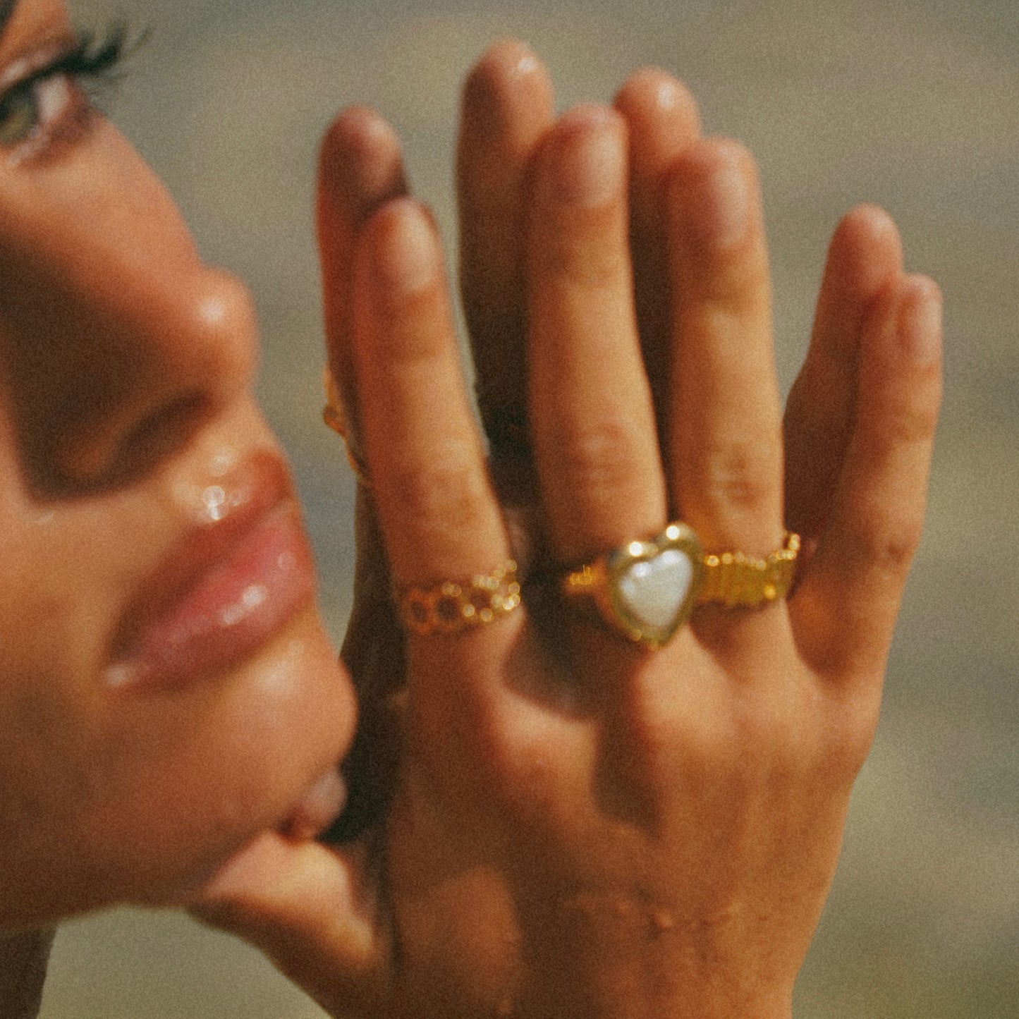 Gold Ocean Dive Ring
