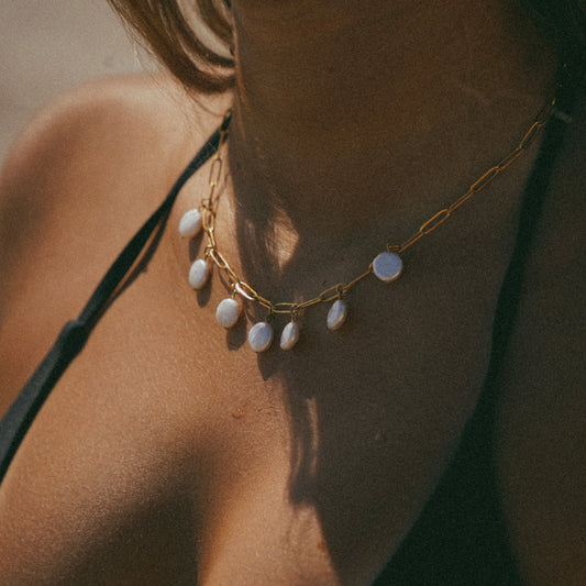 Gold Pearl Jam Necklace