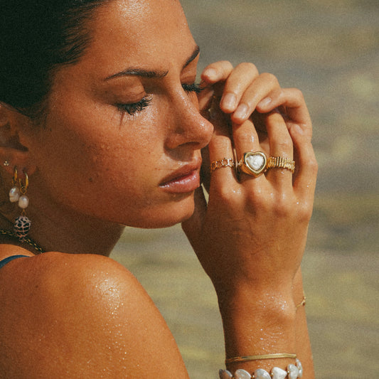 Gold Ocean Dive Ring